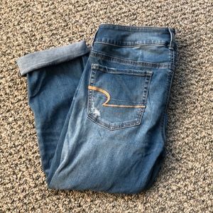 American Eagle Super Stretch size 12 artist crop